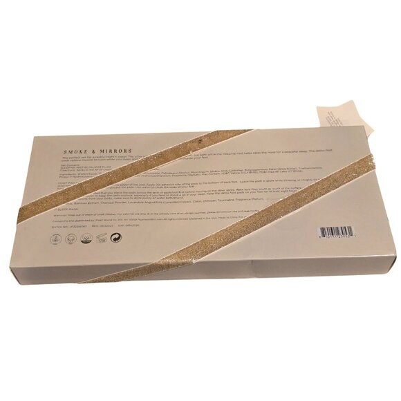 Smoke & Mirrors Spa Relaxation Gift Set Sleep Mask Sleeping Mist Detox Foot Pads - Picture 2 of 2